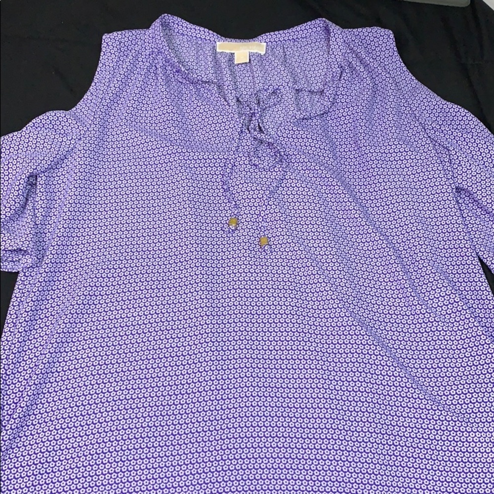 Cutout Arm Blouse